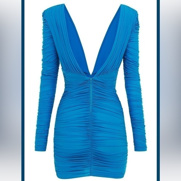 Alex Perry Tatum Mini Dress Blue - Picture 3 of 7